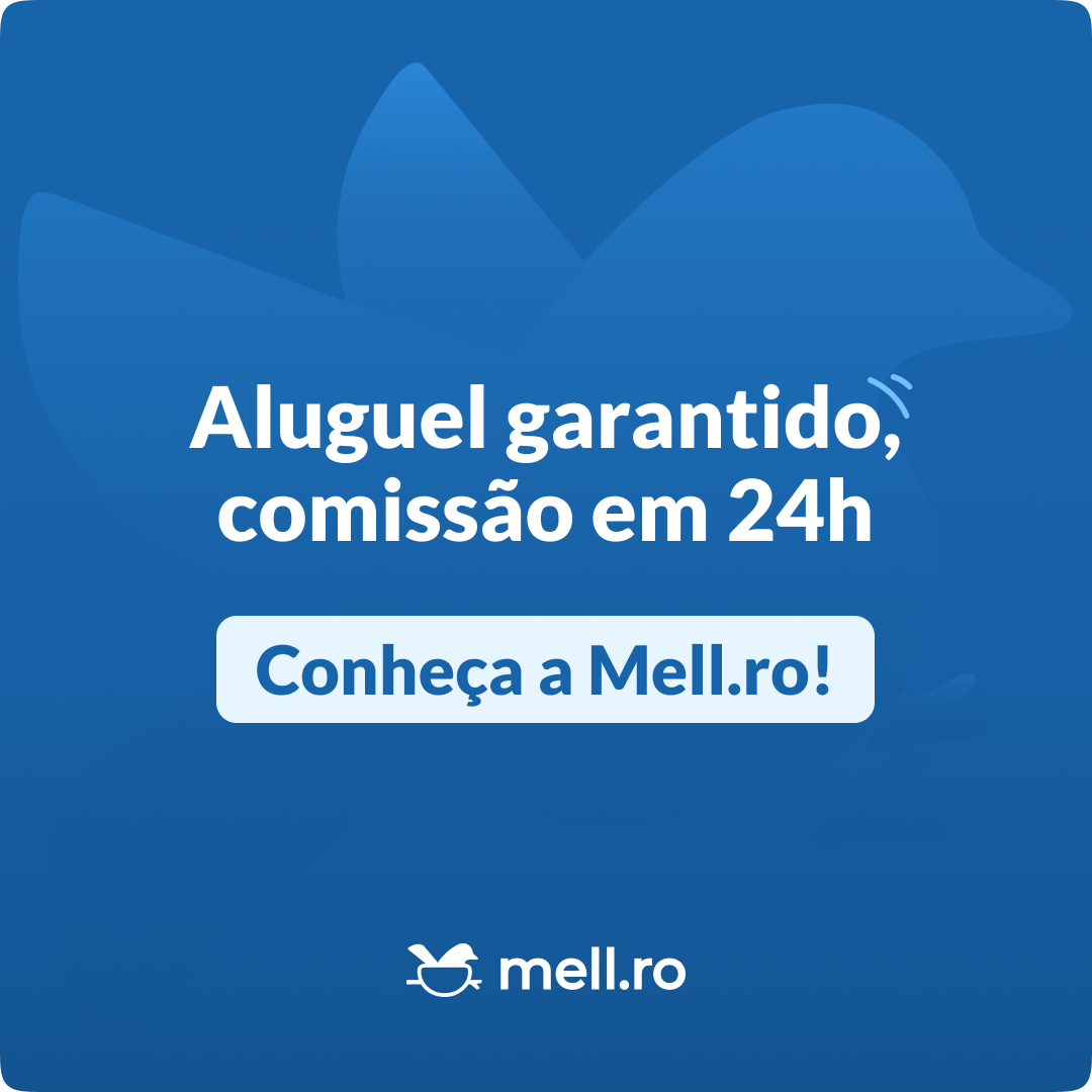 Banner com informações sobre resgate de presentes e publicidade imobiliária