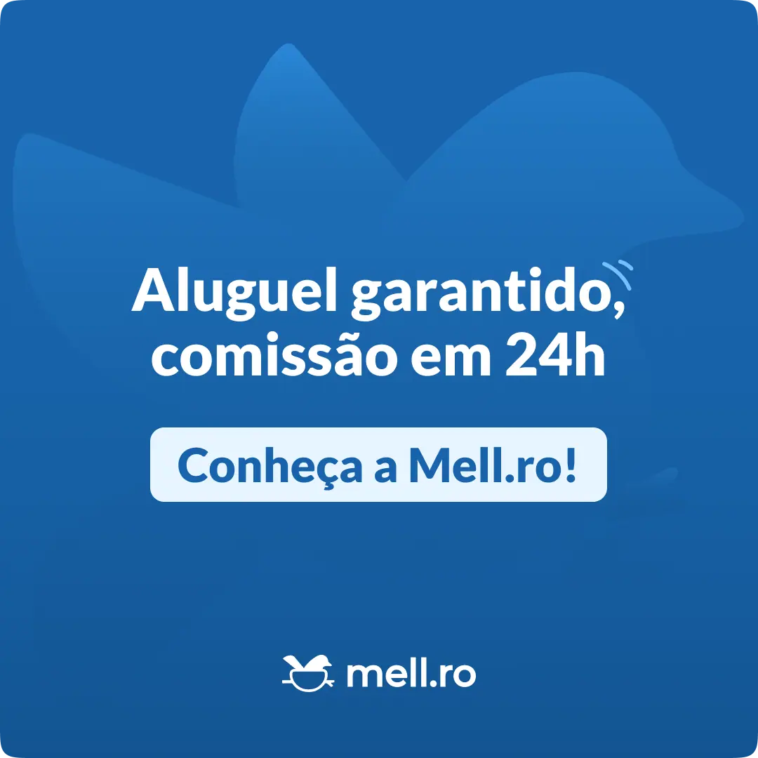Banner com informações sobre resgate de presentes e publicidade imobiliária